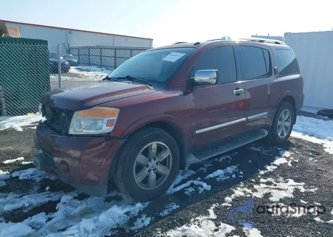 2010 Nissan Armada Platinum from USA, damaged, VIN 5N1BA0NFXAN618137